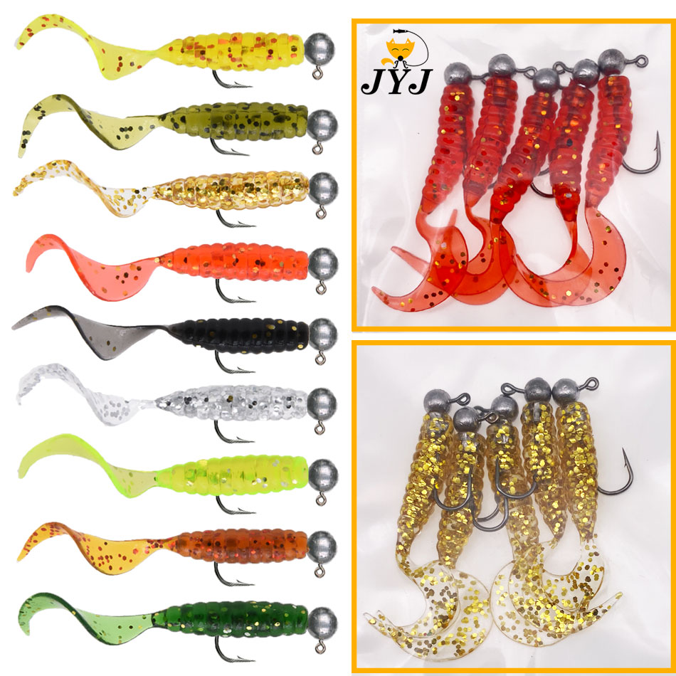 Fishing Lure Soft Plastic - Джиг-крючок JYJ 5 шт./пакет 1g с