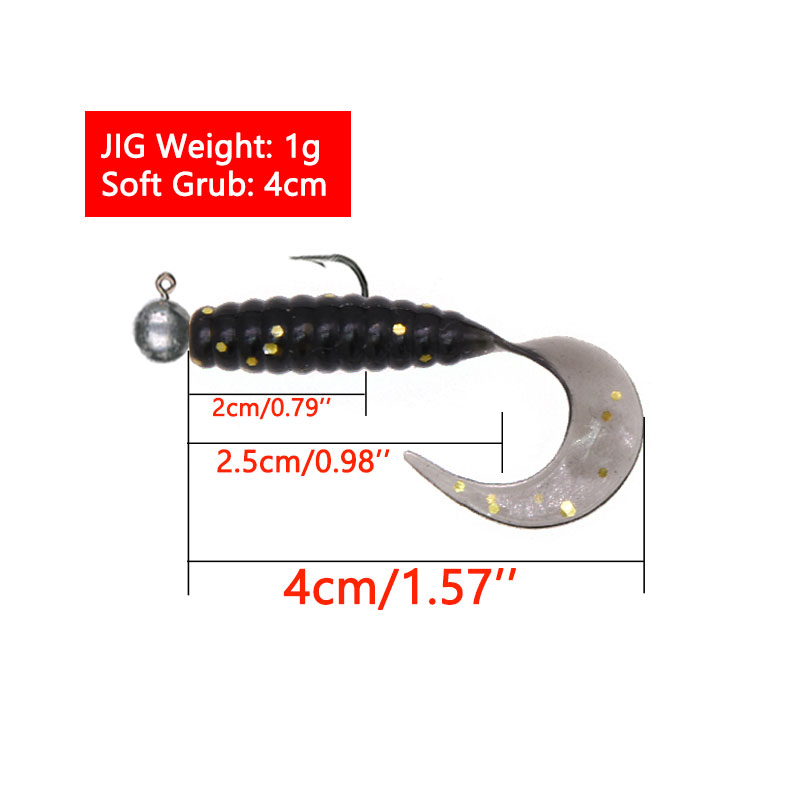 Джиг-крючок JYJ 5 шт./пакет 1g – обзор и цена Fishing Lure Soft Plastic