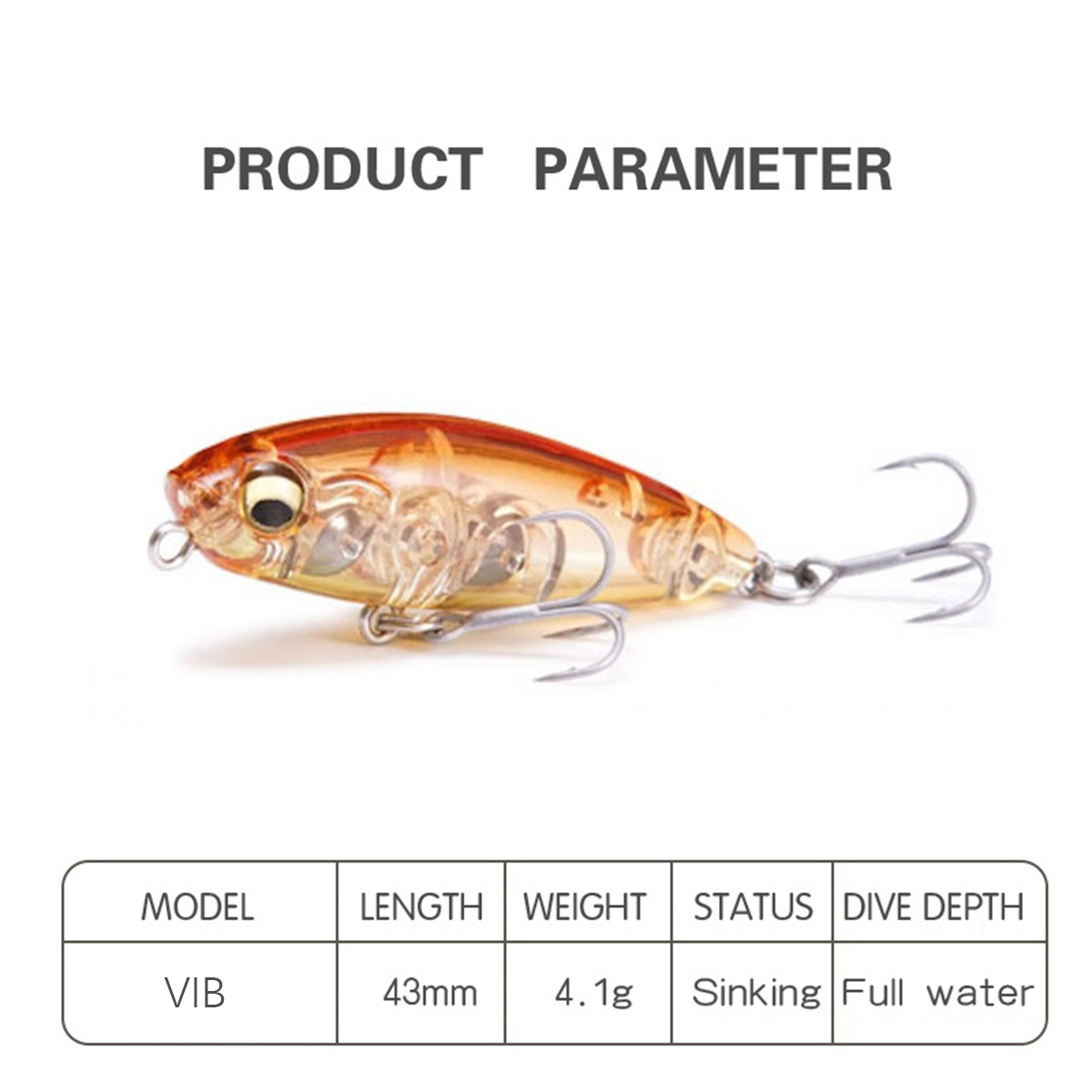 4,3 см, 4,1 г, рыболовная прим – обзор и цена Fishing Lure Jerkbait